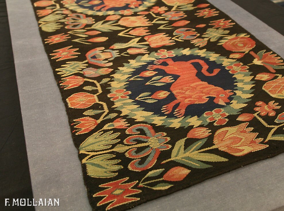 A Framed Antique Swedish Textile n°:86514738